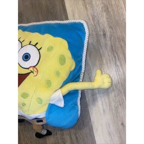 SpongeBob SquarePants Vintage 3D Pillow Plush 2001 Viacom Amrs & Legs 14x16" - Picture 5 of 9